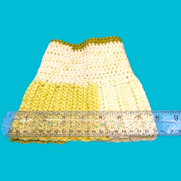 HANDMADE Boot Cuffs Olive Green Ombre Mismatched Crocheted Wide Calf Leg Warmers - Picture 4 of 8